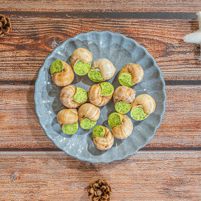 Douzaine d’escargots de Bourgogne, beurre persillé du chef