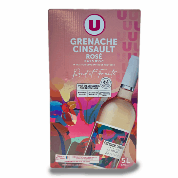 Bag in Box Grenache Cinsault Rosé Pays d'Oc IGP - 5L
