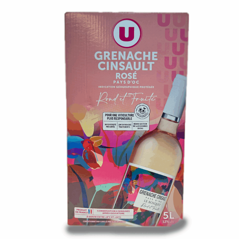 Bag in Box Grenache Cinsault Rosé Pays d'Oc IGP - 5L
