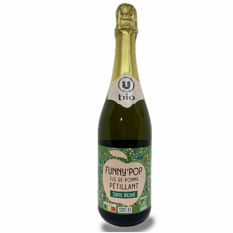 Funny Pop Jus de pomme pétillant sans alcool Bio - 75cl